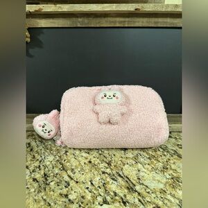 Cute Pink Plush Pouch